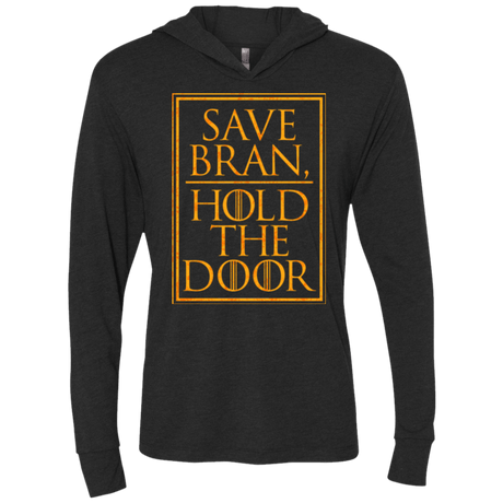 T-Shirts Vintage Black / X-Small Hold the Door Triblend Long Sleeve Hoodie Tee