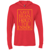 T-Shirts Vintage Red / X-Small Hold the Door Triblend Long Sleeve Hoodie Tee