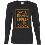 T-Shirts Black / S Hold the Door Women's Long Sleeve T-Shirt