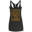 T-Shirts Vintage Black / X-Small Hold the Door Women's Triblend Racerback Tank
