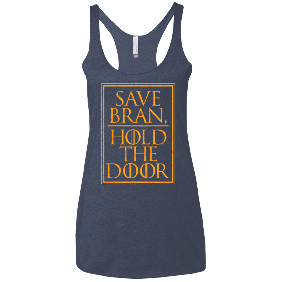 T-Shirts Vintage Navy / X-Small Hold the Door Women's Triblend Racerback Tank
