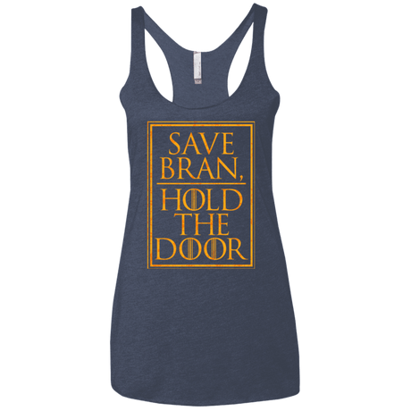 T-Shirts Vintage Navy / X-Small Hold the Door Women's Triblend Racerback Tank