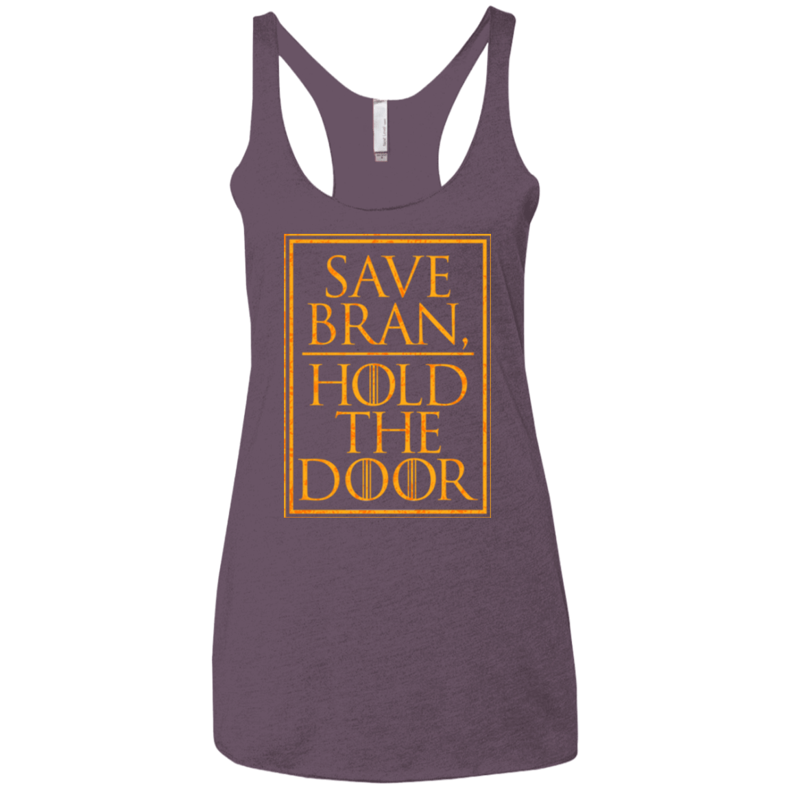 T-Shirts Vintage Purple / X-Small Hold the Door Women's Triblend Racerback Tank