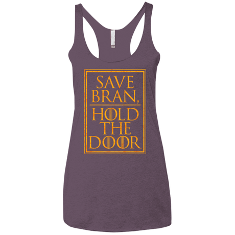 T-Shirts Vintage Purple / X-Small Hold the Door Women's Triblend Racerback Tank