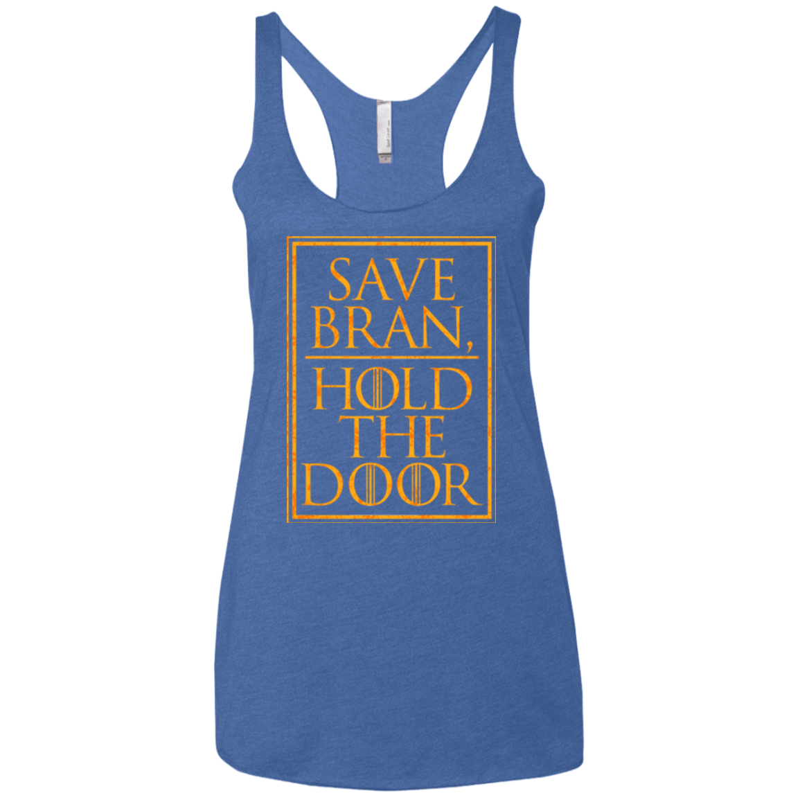 T-Shirts Vintage Royal / X-Small Hold the Door Women's Triblend Racerback Tank
