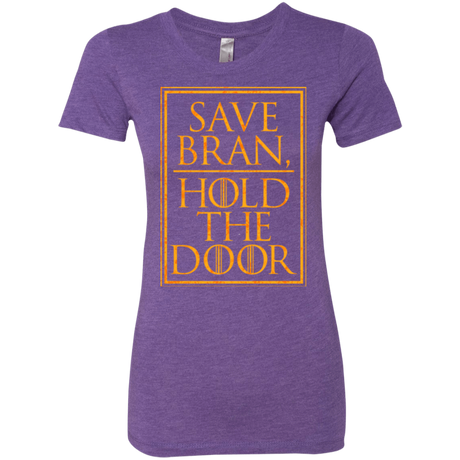 T-Shirts Purple Rush / S Hold the Door Women's Triblend T-Shirt