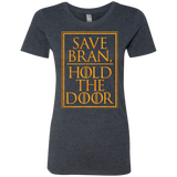 T-Shirts Vintage Navy / S Hold the Door Women's Triblend T-Shirt