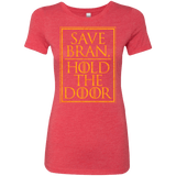 T-Shirts Vintage Red / S Hold the Door Women's Triblend T-Shirt