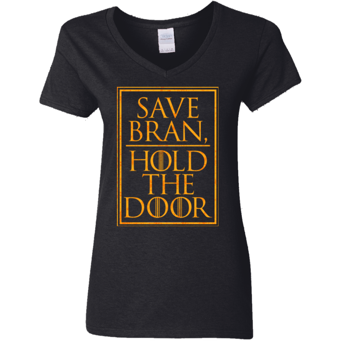 T-Shirts Black / S Hold the Door Women's V-Neck T-Shirt