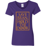 T-Shirts Purple / S Hold the Door Women's V-Neck T-Shirt