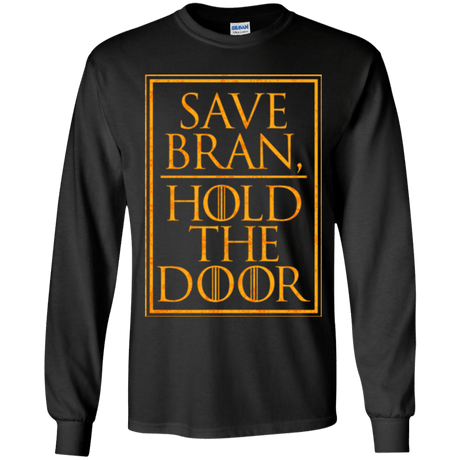 T-Shirts Black / YS Hold the Door Youth Long Sleeve T-Shirt