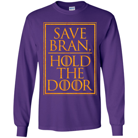 T-Shirts Purple / YS Hold the Door Youth Long Sleeve T-Shirt