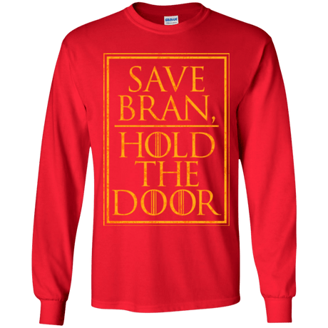 T-Shirts Red / YS Hold the Door Youth Long Sleeve T-Shirt