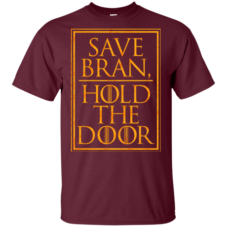 T-Shirts Maroon / YXS Hold the Door Youth T-Shirt