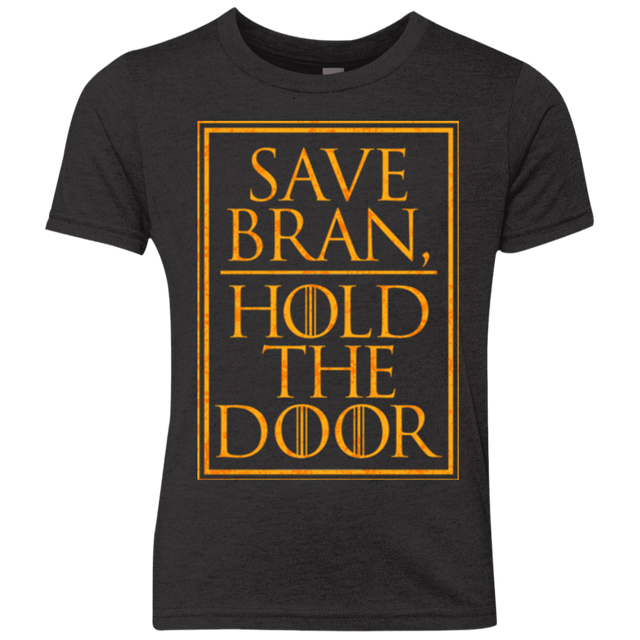 T-Shirts Vintage Black / YXS Hold the Door Youth Triblend T-Shirt