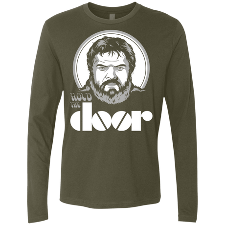 T-Shirts Military Green / S Hold the Doors Men's Premium Long Sleeve