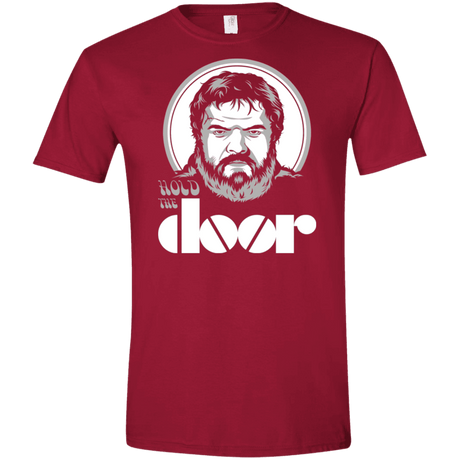 T-Shirts Cardinal Red / S Hold the Doors Men's Semi-Fitted Softstyle