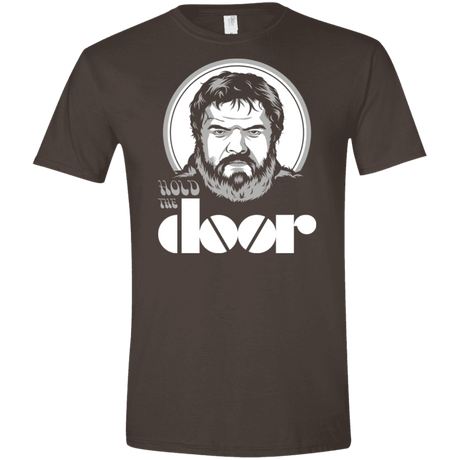 T-Shirts Dark Chocolate / S Hold the Doors Men's Semi-Fitted Softstyle