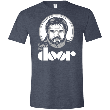 T-Shirts Heather Navy / S Hold the Doors Men's Semi-Fitted Softstyle