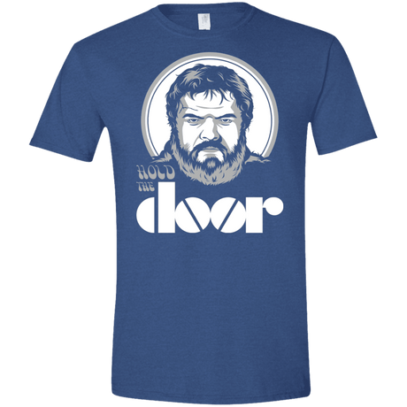 T-Shirts Heather Royal / X-Small Hold the Doors Men's Semi-Fitted Softstyle