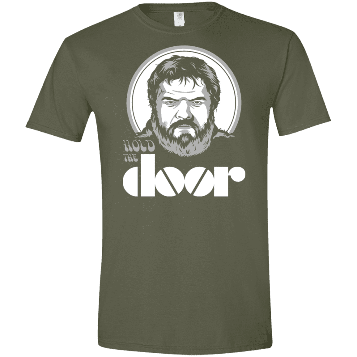 T-Shirts Military Green / S Hold the Doors Men's Semi-Fitted Softstyle