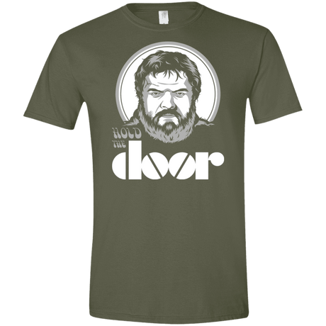 T-Shirts Military Green / S Hold the Doors Men's Semi-Fitted Softstyle