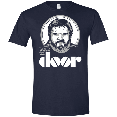 T-Shirts Navy / X-Small Hold the Doors Men's Semi-Fitted Softstyle