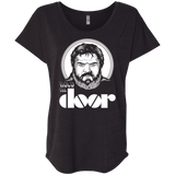 T-Shirts Vintage Black / X-Small Hold the Doors Triblend Dolman Sleeve