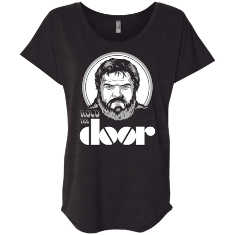 T-Shirts Vintage Black / X-Small Hold the Doors Triblend Dolman Sleeve