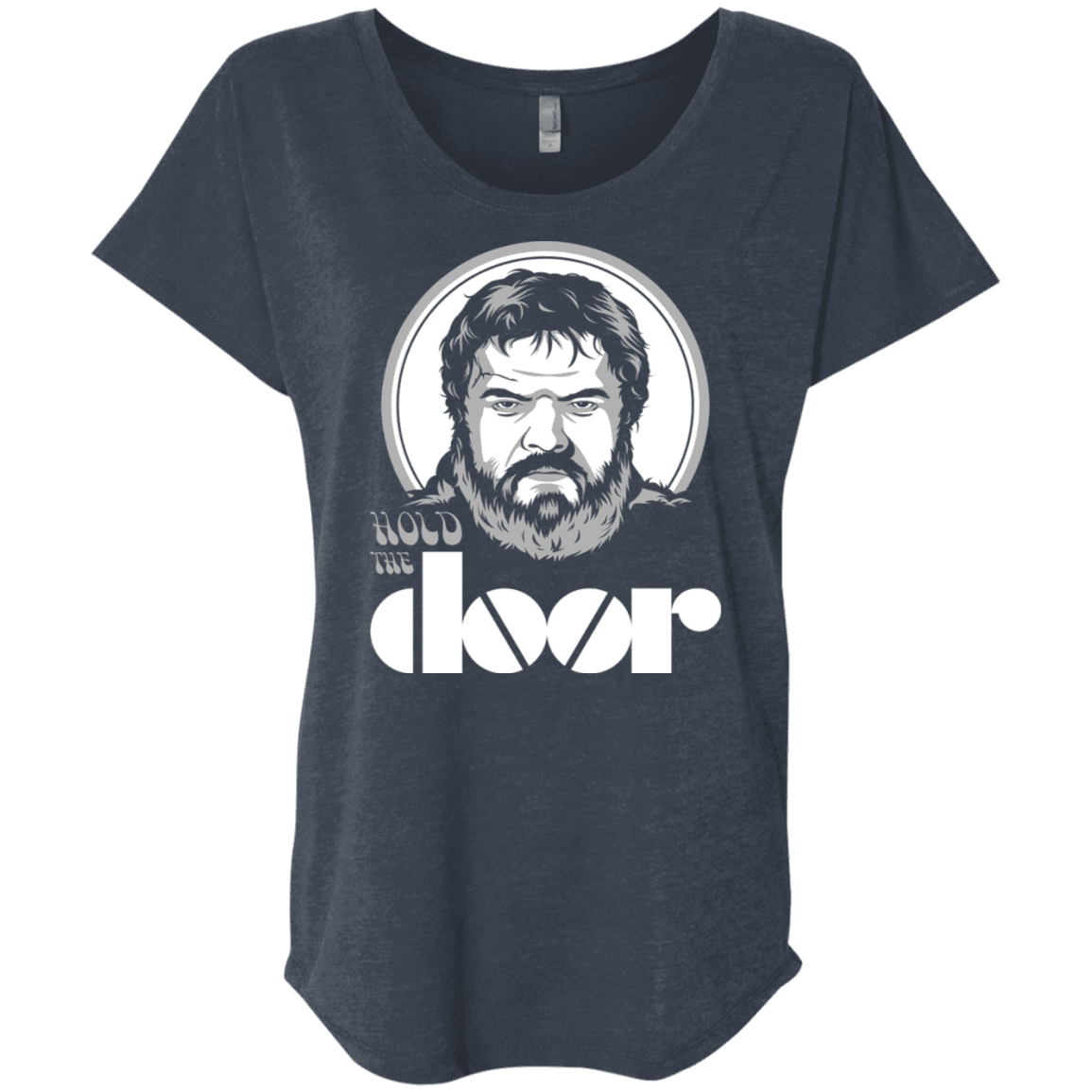 T-Shirts Vintage Navy / X-Small Hold the Doors Triblend Dolman Sleeve