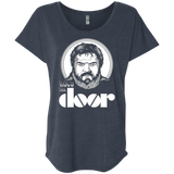 T-Shirts Vintage Navy / X-Small Hold the Doors Triblend Dolman Sleeve