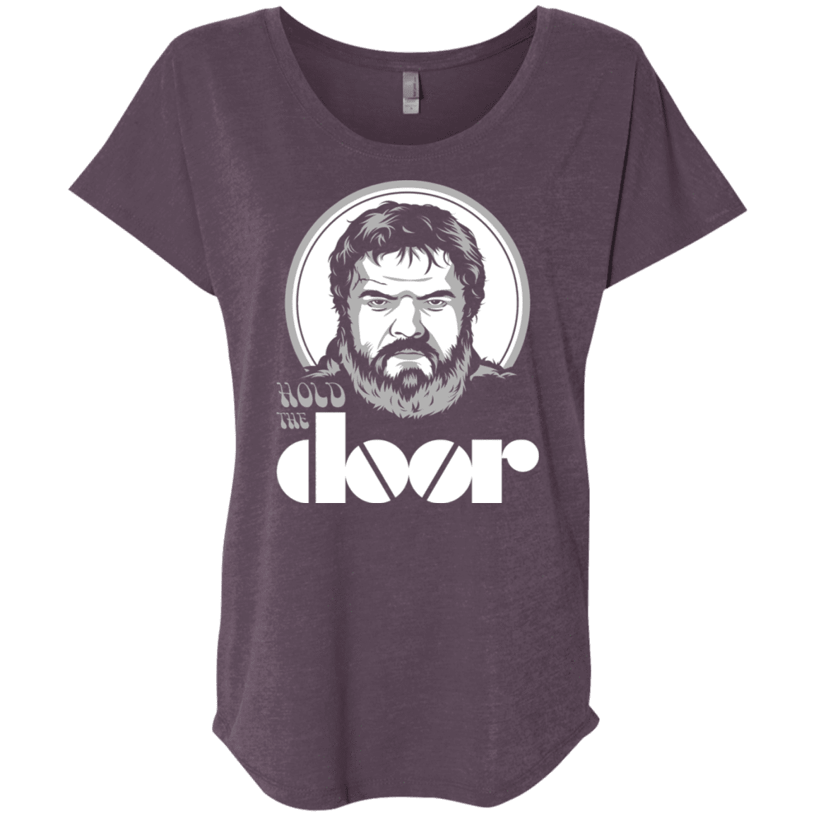 T-Shirts Vintage Purple / X-Small Hold the Doors Triblend Dolman Sleeve
