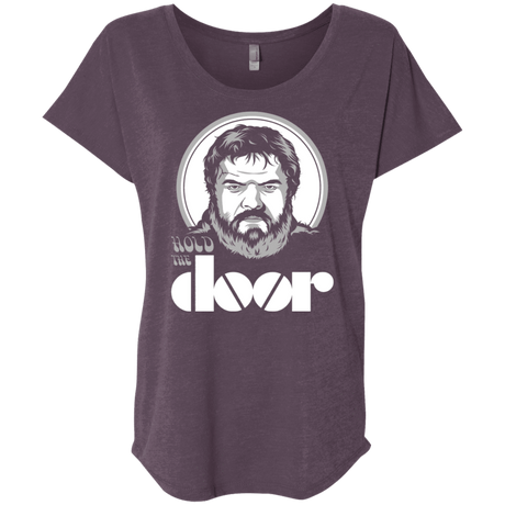 T-Shirts Vintage Purple / X-Small Hold the Doors Triblend Dolman Sleeve