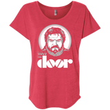 T-Shirts Vintage Red / X-Small Hold the Doors Triblend Dolman Sleeve
