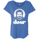 T-Shirts Vintage Royal / X-Small Hold the Doors Triblend Dolman Sleeve