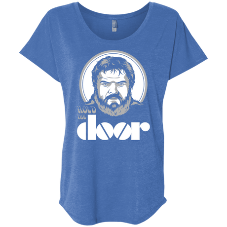 T-Shirts Vintage Royal / X-Small Hold the Doors Triblend Dolman Sleeve