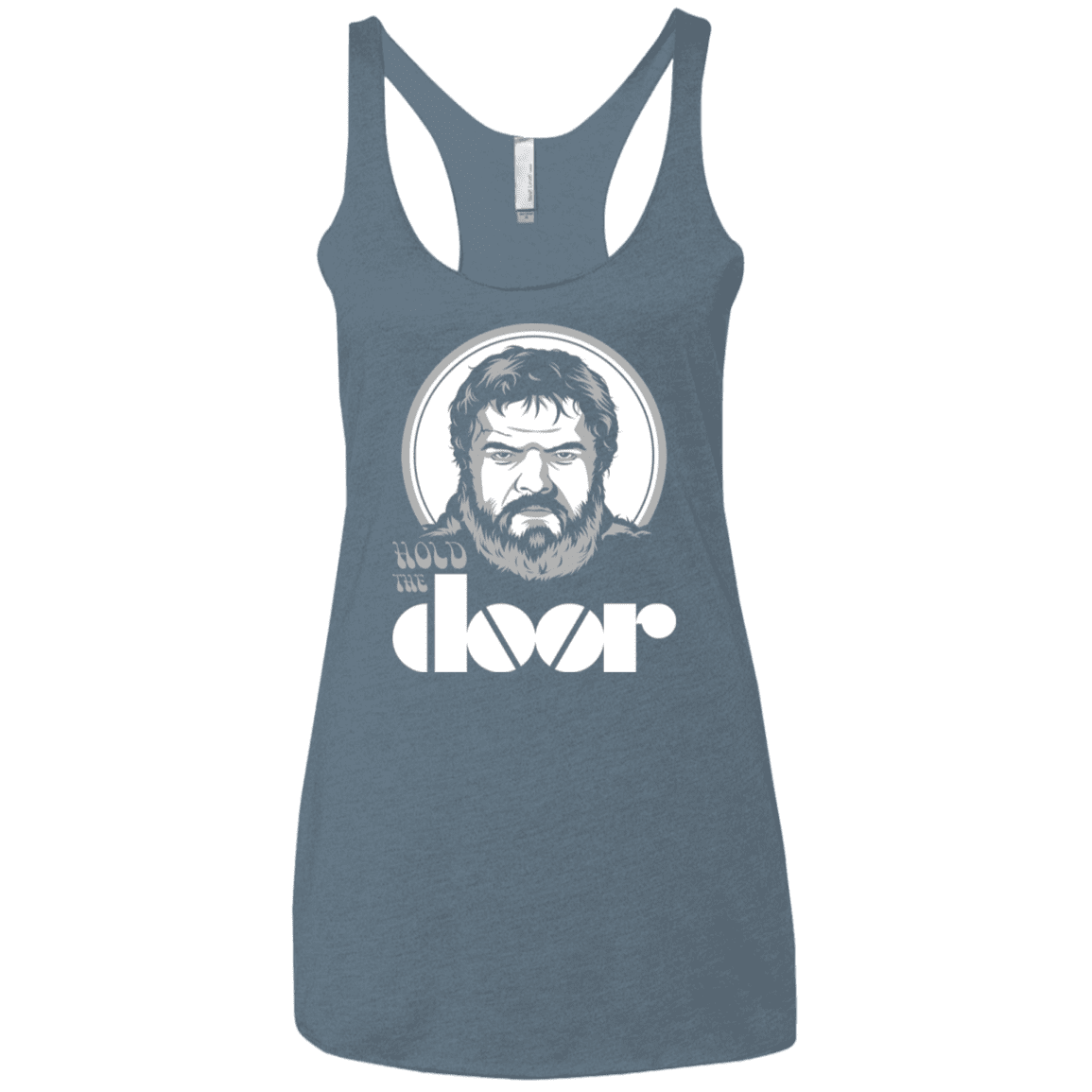 T-Shirts Indigo / X-Small Hold the Doors Women's Triblend Racerback Tank