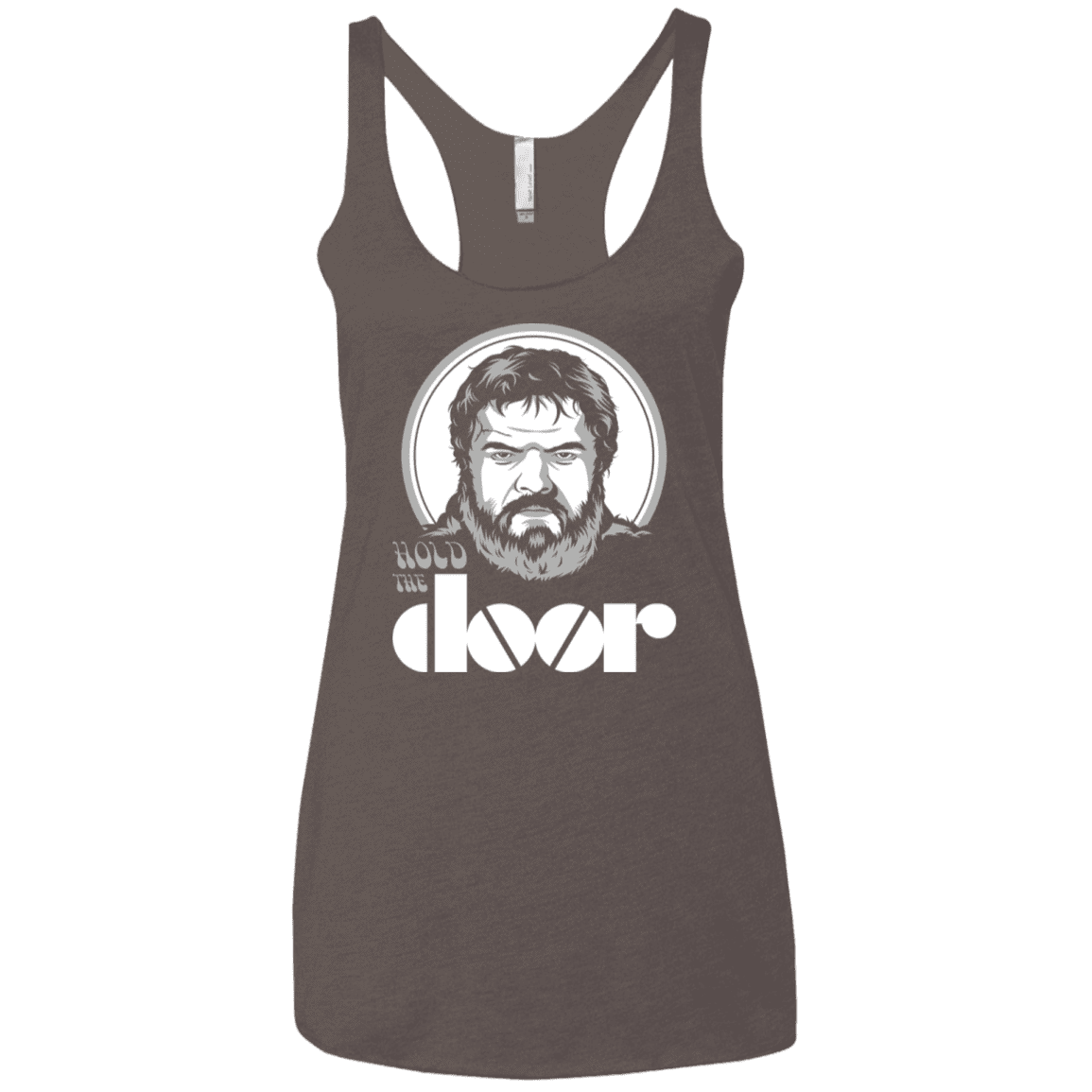 T-Shirts Macchiato / X-Small Hold the Doors Women's Triblend Racerback Tank
