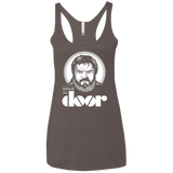 T-Shirts Macchiato / X-Small Hold the Doors Women's Triblend Racerback Tank