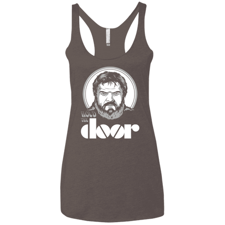 T-Shirts Macchiato / X-Small Hold the Doors Women's Triblend Racerback Tank
