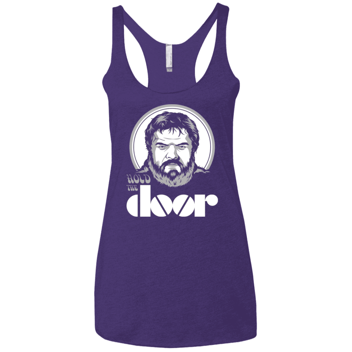 T-Shirts Purple Rush / X-Small Hold the Doors Women's Triblend Racerback Tank