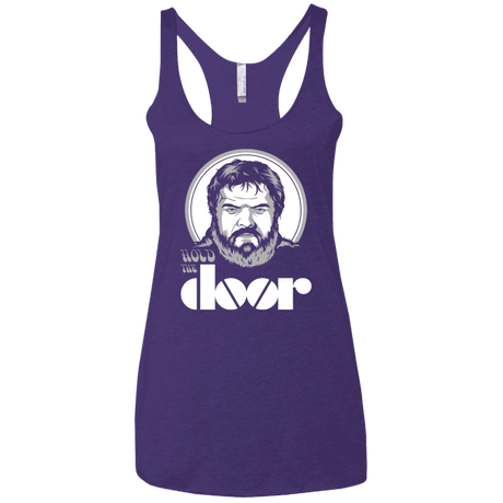 T-Shirts Purple Rush / X-Small Hold the Doors Women's Triblend Racerback Tank