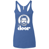 T-Shirts Vintage Royal / X-Small Hold the Doors Women's Triblend Racerback Tank