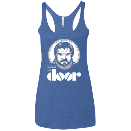 T-Shirts Vintage Royal / X-Small Hold the Doors Women's Triblend Racerback Tank