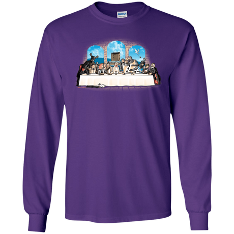 T-Shirts Purple / S Holy Grail Dinner Men's Long Sleeve T-Shirt