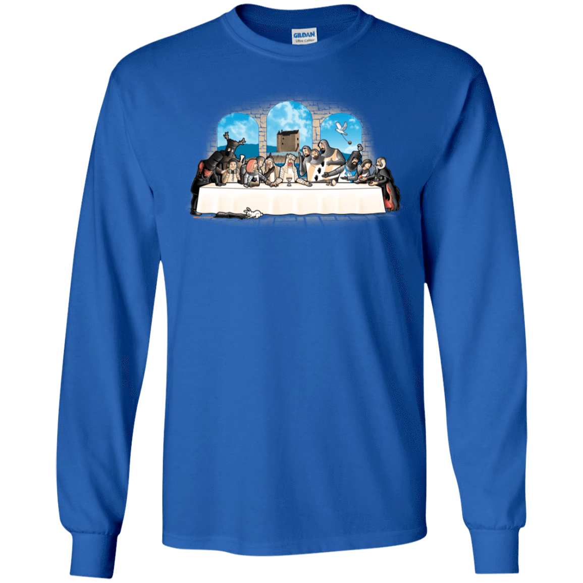 T-Shirts Royal / S Holy Grail Dinner Men's Long Sleeve T-Shirt