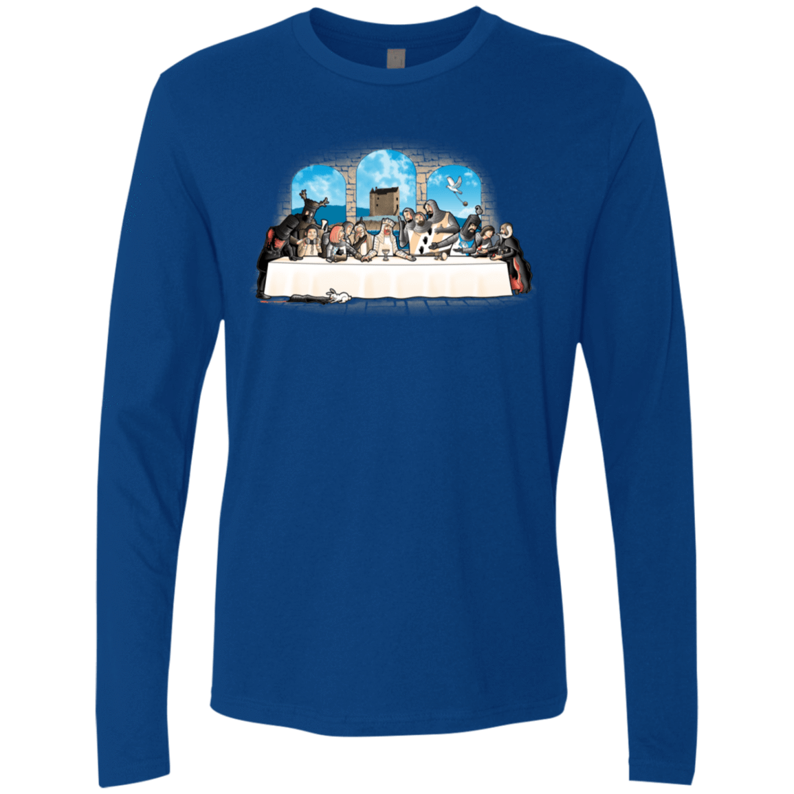 T-Shirts Royal / S Holy Grail Dinner Men's Premium Long Sleeve