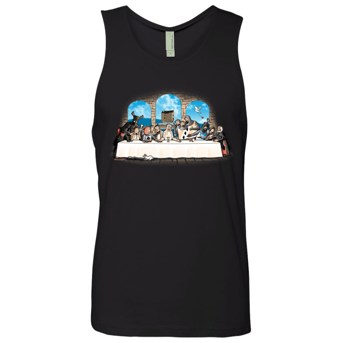 T-Shirts Black / S Holy Grail Dinner Men's Premium Tank Top