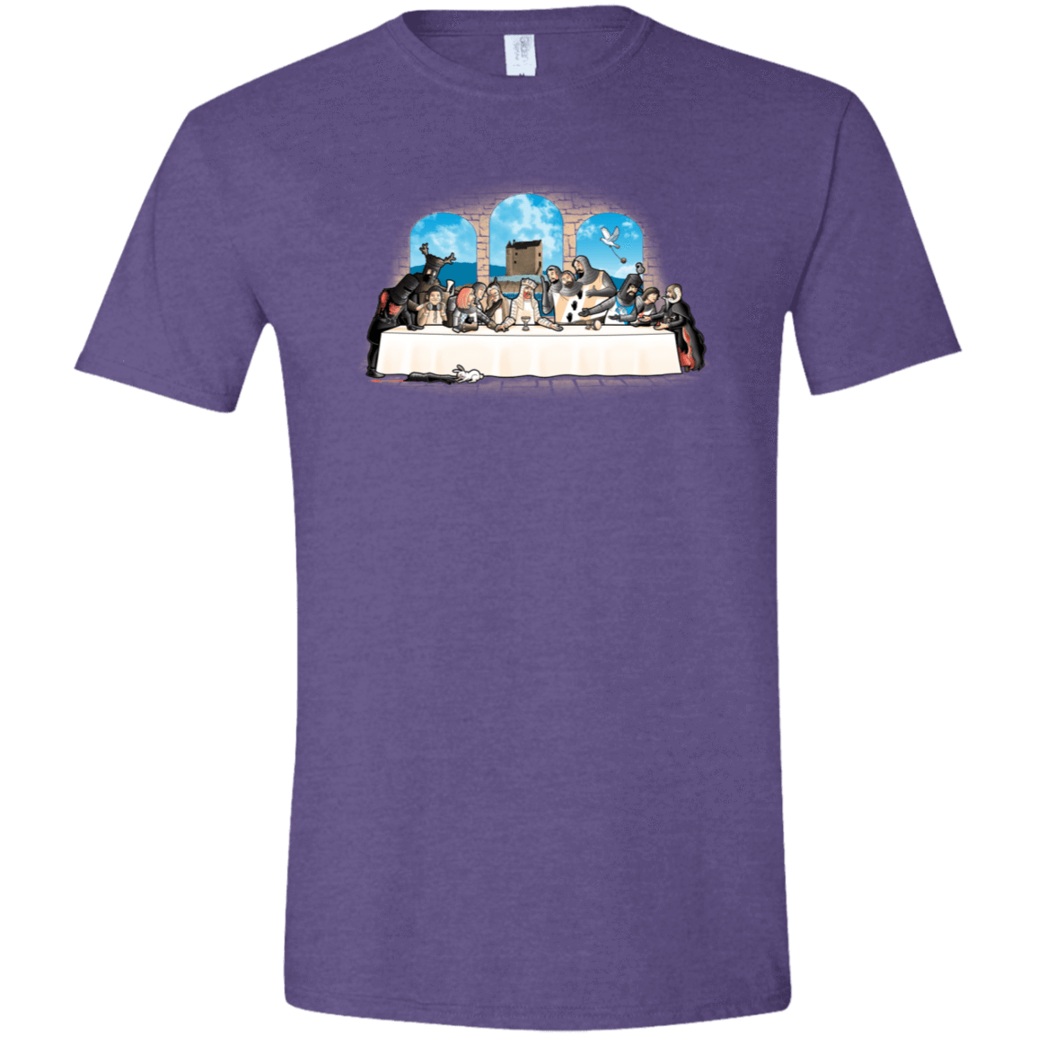 T-Shirts Heather Purple / S Holy Grail Dinner Men's Semi-Fitted Softstyle