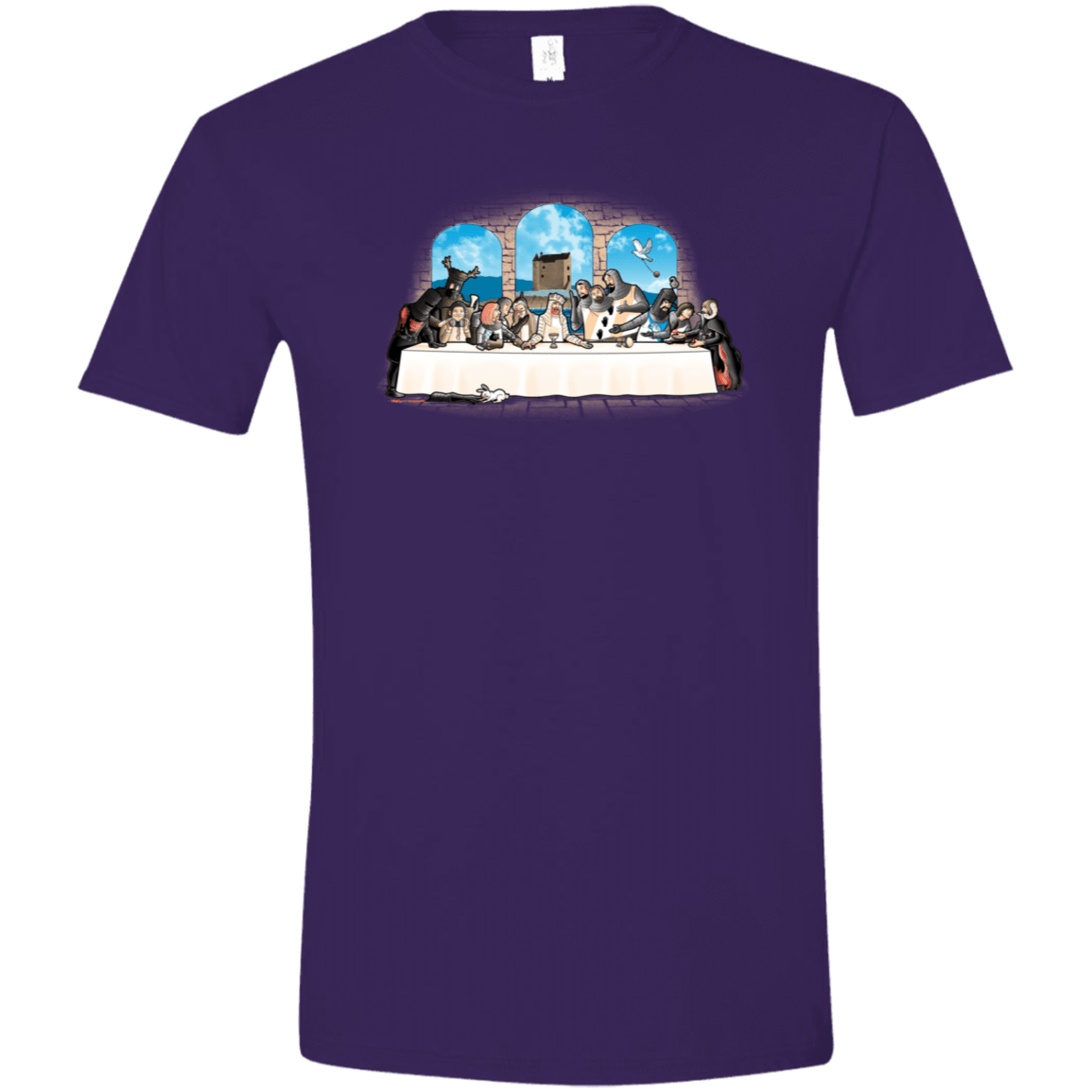 T-Shirts Purple / S Holy Grail Dinner Men's Semi-Fitted Softstyle